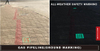 self-luminous warning of underground gas pipeline