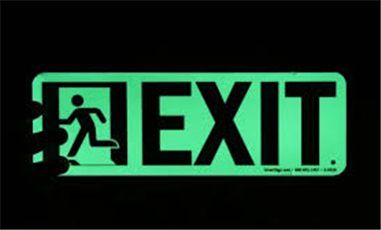 The Applications of Light Storage and Self-illuminating Safety Signs