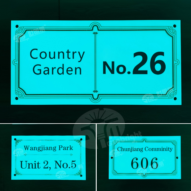 Building Sign Glow in The Dark，illuminating Sign No Electricity，Advertising Sign Outdoor，
