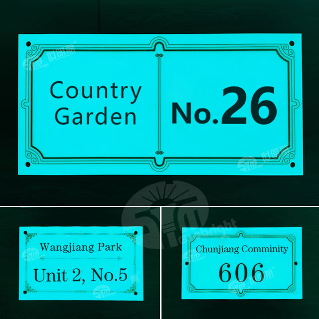 Building Sign Glow in The Dark，illuminating Sign No Electricity，Advertising Sign Outdoor，