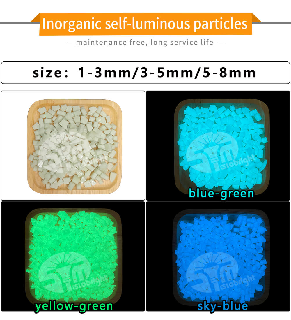 Inorganic Self-luminous Pavement Marking, Glow Particles, Luminous Aggregate And Granule