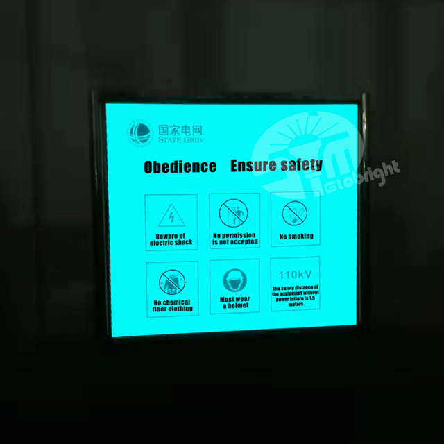 High-risk Facility Warning Sign, Glow in The Dark