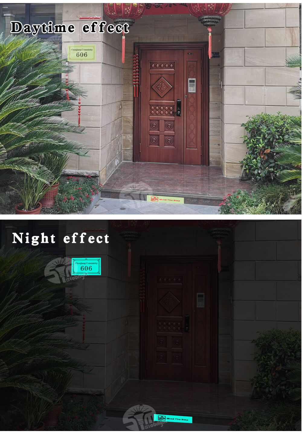 Building Sign Glow in The Dark，illuminating Sign No Electricity，Advertising Sign Outdoor，
