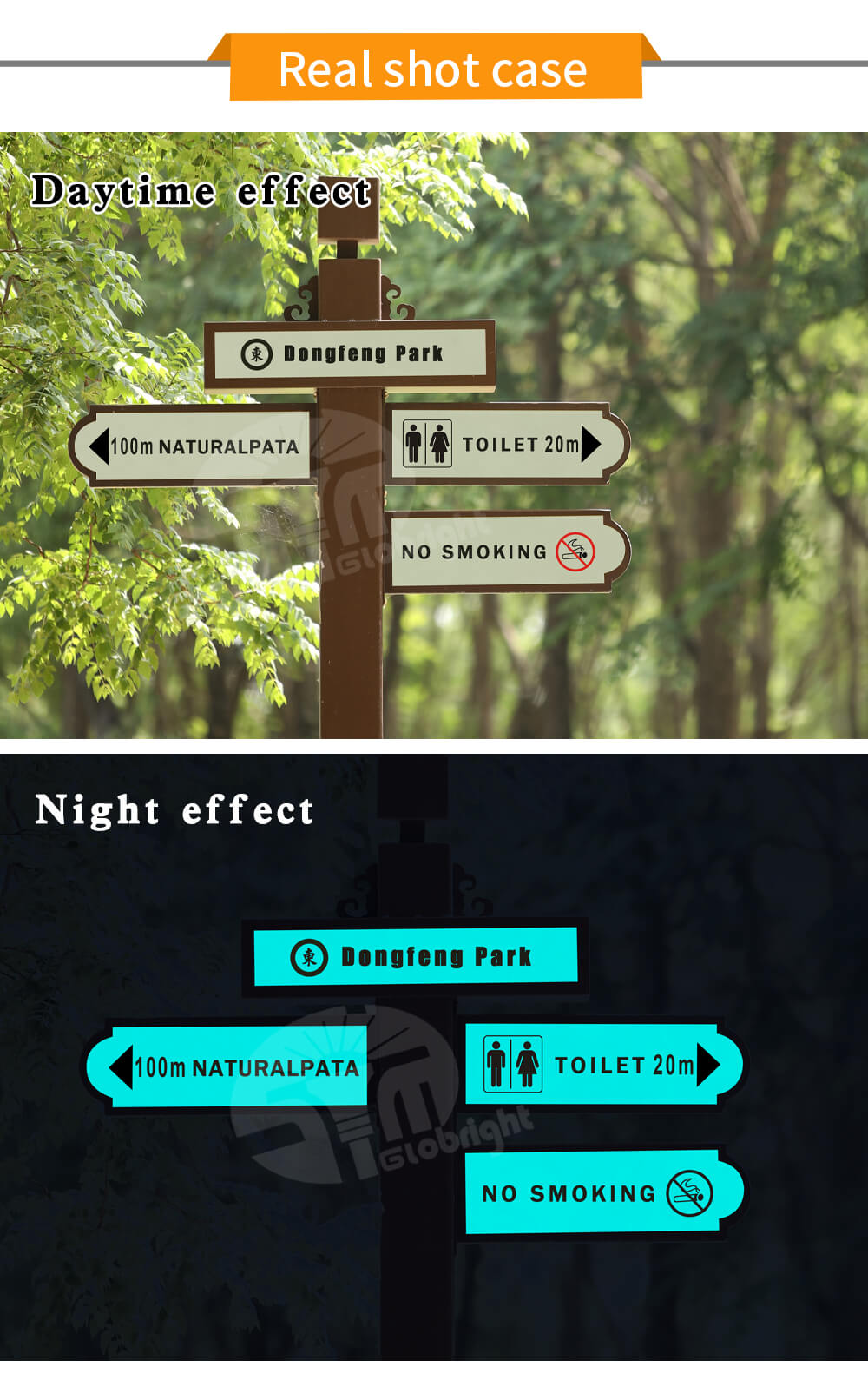 Cultural Travel Guide Glow in The Dark, Illuminating Sign Board, 24 Hours Luminous Logo Sign