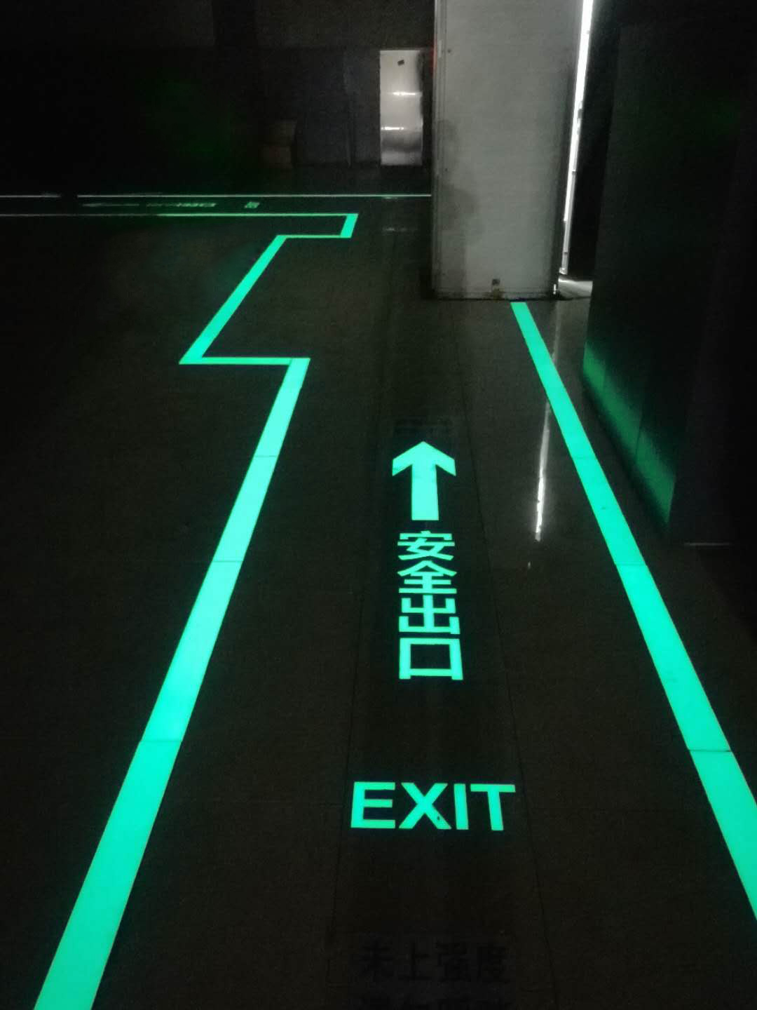 Self-luminous Ground Line Exit Sign in Hydropower Station And Building