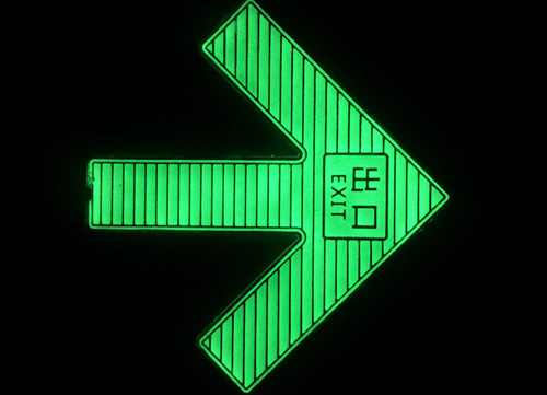 self-luminous sign