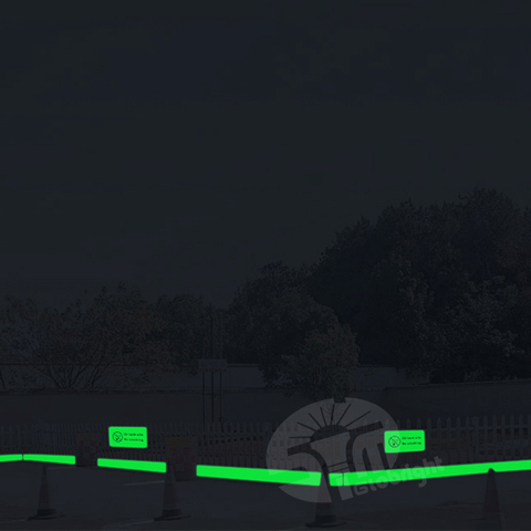 Factory Warning Sign, Luminous at Night, High-risk Place Warn