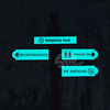 Cultural Travel Guide Glow in The Dark, Illuminating Sign Board, 24 Hours Luminous Logo Sign